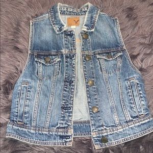 American Eagle Denim Vest